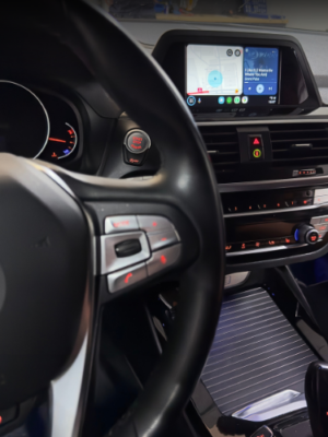 BMW Carplay Android Auto integracija originaliai multimedijai