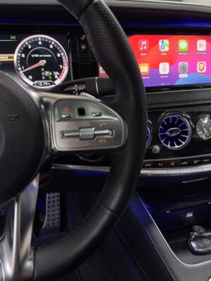 Mercedes Carplay Android Auto Integracija originaliai multimedijai