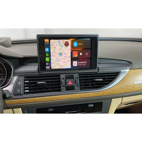 Audi CarPlay Android Auto MMI 3G 3G+ A4 A5 A6 A7 A8 Q5 Q7 (2009 - 2016) Integracija su optine garso jungtimi