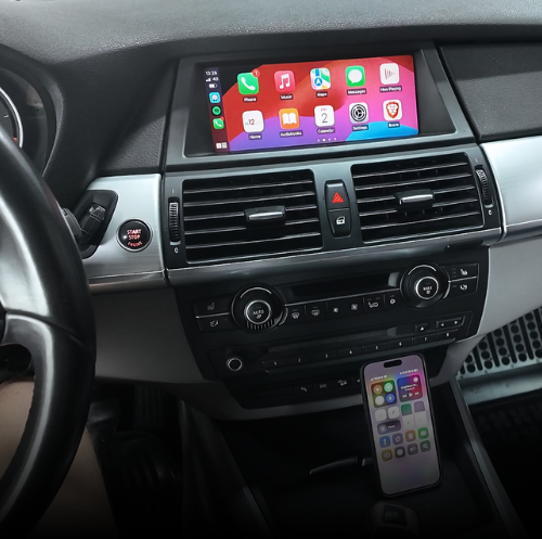 BMW CCC Carplay Android Auto E81 E90 E60 E63 E70 E71 2003-2008 Integracija su optine garso su jungtimi