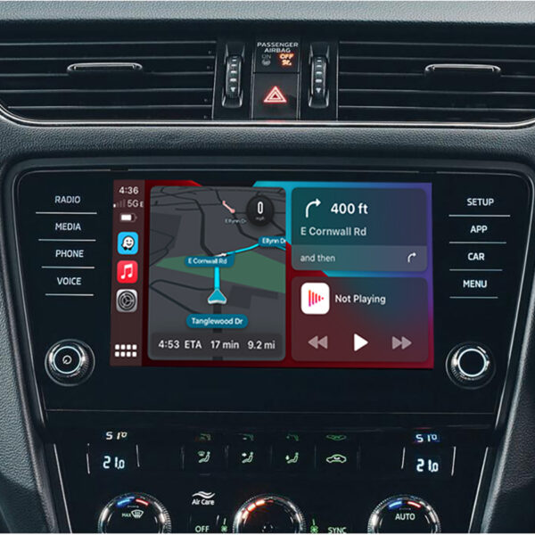 Škoda Apple CarPlay ir Android Auto skirta MMI MIB1 / MIB2 (2015 - 2019) modeliams