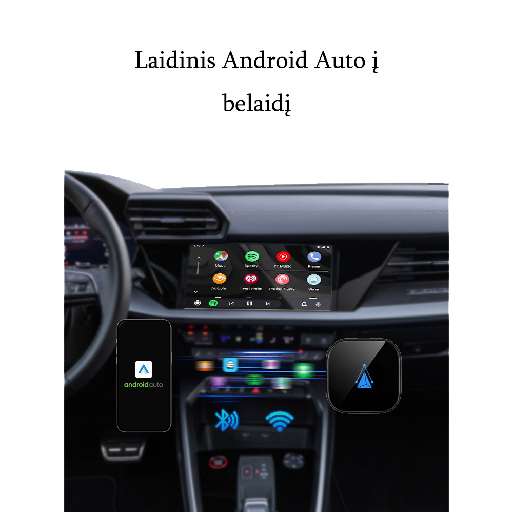 Wireless Android Auto Adapter for Android Mobile Phones - Image 3