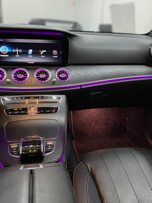 Mercedes W213 LED airvents ambient purple color