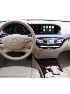 Mercedes S Class W221 Apple Carplay Android Auto integracija orginaliai multimedijai