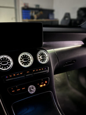 Mercedes central console trim no logo white color