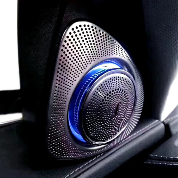 Mercedes E Class W213 LED aukštų dažnių garsiakalbiai šviečiantys judantys 3D 64 spalvų ambient apšvietimas
