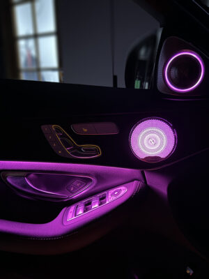 w205 burmester speaker cover purple