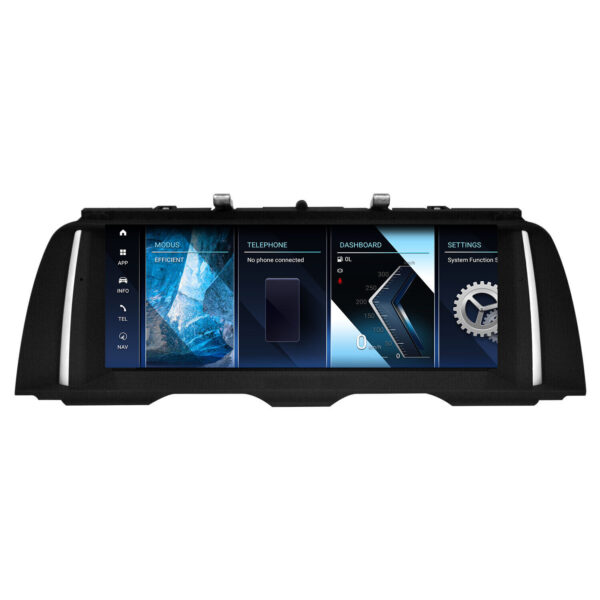 BMW 5 F10 F11 CIC/NBT Android 13 liečiamas ekranas 10.25' 8+128GB su Carplay Android Auto