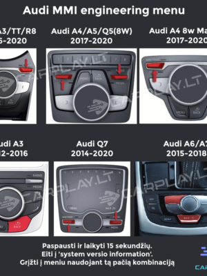 Audi MMi engineering menu enter logo LT