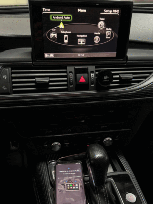 Audi Android Auto po atliktos aktyvacijos