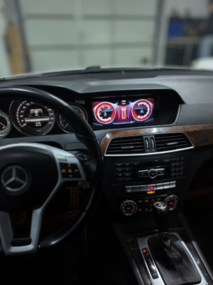 Mercedes W204 digital cluster display on android multimedia screen