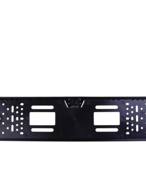 European number plate frame with rear view camera