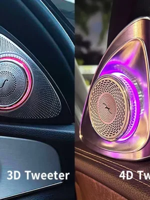 3d vs 4d led ambient rotating speakers for mercedes