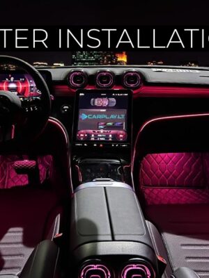 After installation saddle lights w206