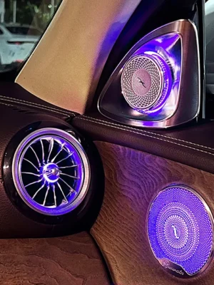 mercedes w222 led ambient speakers colors