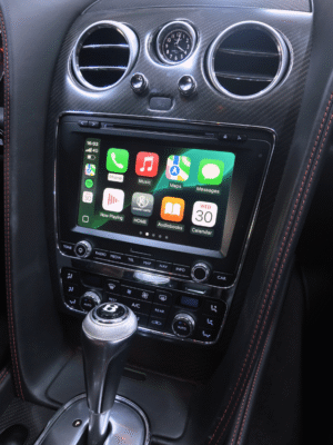 Supports calling, music, maps, navigation and calendar apps on Bentley's original multimedia display.