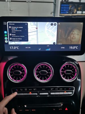 android auto ekranas glc