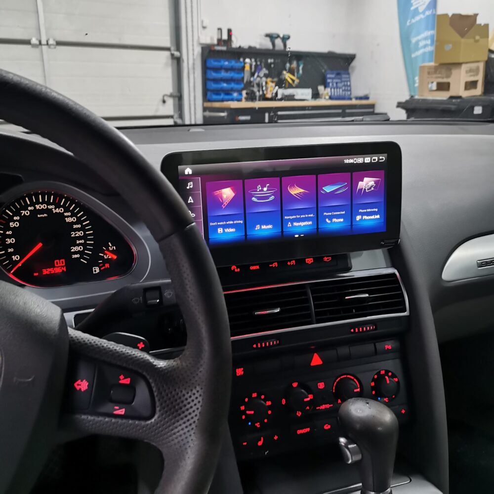 interface audi ekranas