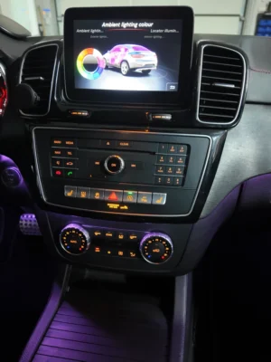 mercedes led purple