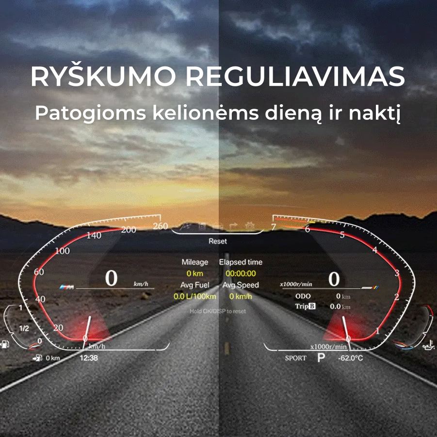 BMW F10 Linux skaitmeninis skydelis su reguliuojamo ryškumo funkcija, užtikrinančia aiškų matomumą tiek dieną, tiek naktį, garantuojant sklandžią vairavimo patirtį.