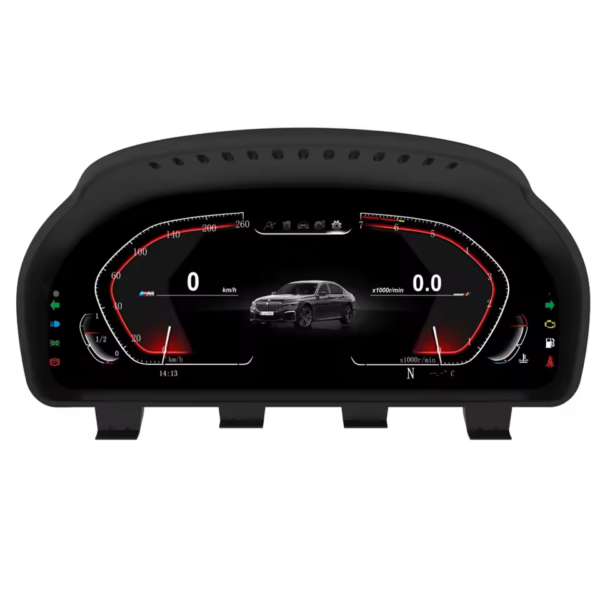 bmw skaitmeninis prietaisų skydelis juodos spalvos