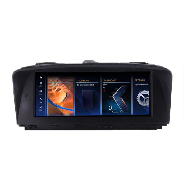 BMW 7 E65 E66 Android 13 liečiamas ekranas 8.8' 8+128GB su Apple Carplay