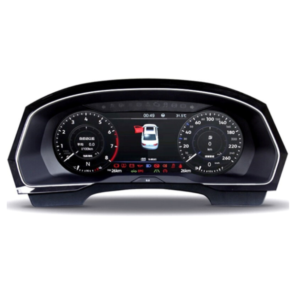 LCD skaitmeninis prietaisų skydelis spidometras 12.3" Volkswagen Passat B8 CC Variant su MQB sistema 2017-2020
