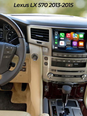 Apple Carplay in Lexus LX 2013 in original multimedia screen
