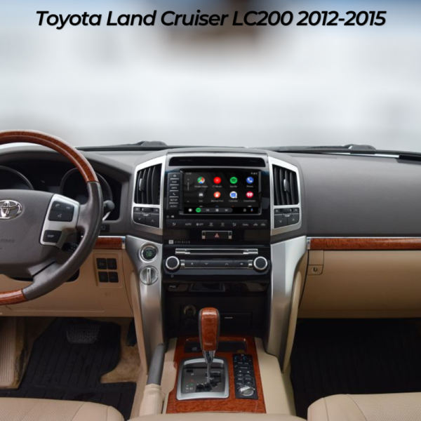 Toyota Land Cruiser su Android Auto funkcija nekeičiant originalaus multimedijos ekrano