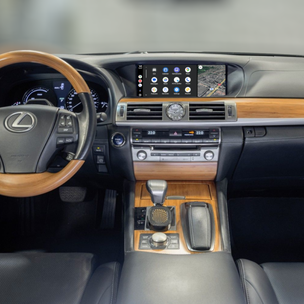 Lexus LS with Android Auto installed in original head unit
