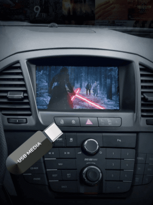 usb media stick playback on original opel navi screen