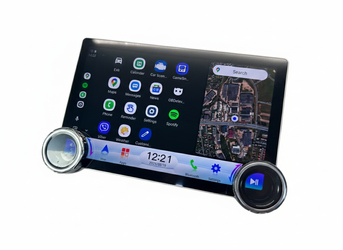 Universalus Android 13 liečiamas ekranas su belaidžiu Apple CarPlay ir Android Auto 10.8″ / 11.8″ - Image 4