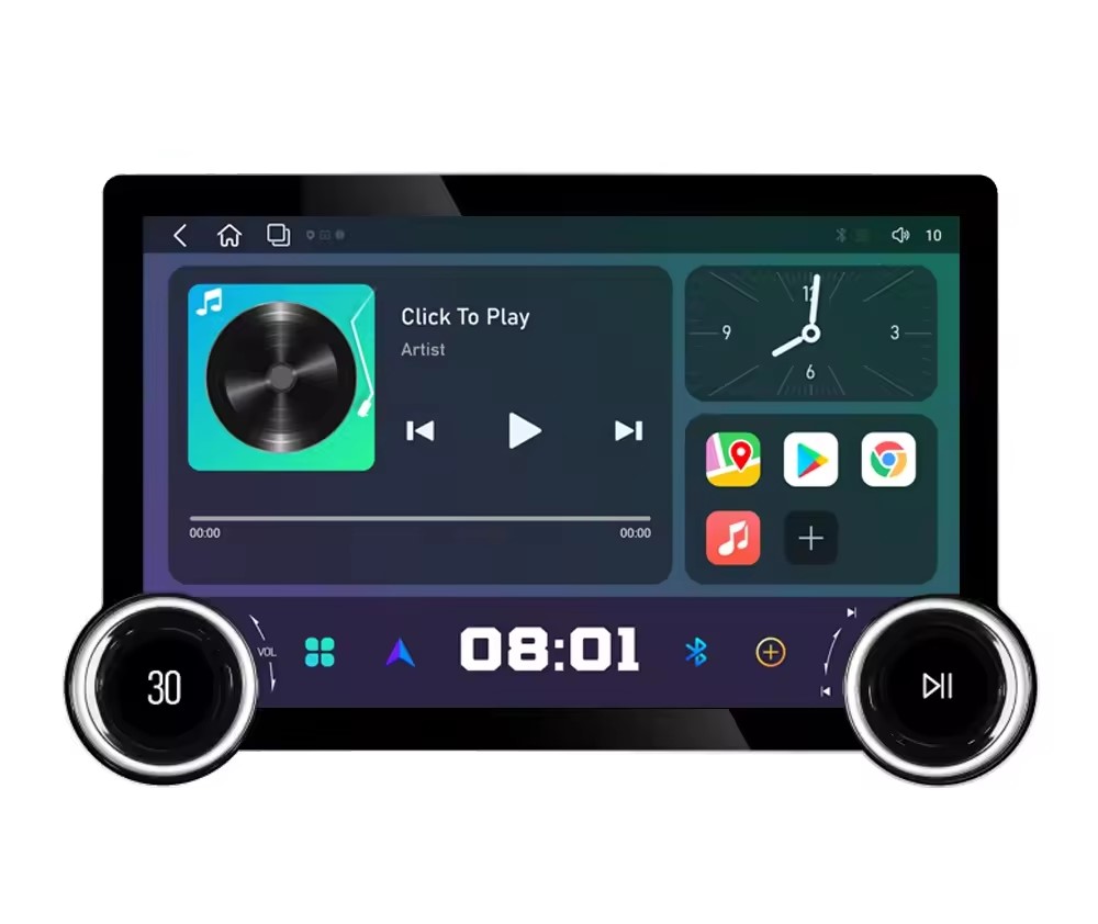Universalus Android 13 liečiamas ekranas su belaidžiu Apple CarPlay ir Android Auto 10.8″ / 11.8″