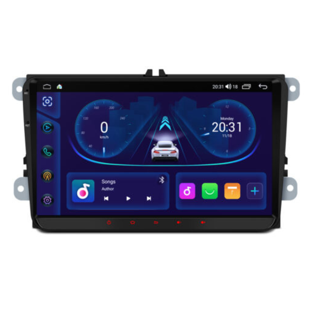Volkswagen Skoda Seat Android 13 multimedija su liečiamu ekranu ir belaidžiu Apple CarPlay ir Android Auto 9″