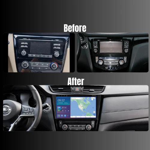 Nissan Qashqai X-Trail Android 13 Touchscreen Head Unit with Wireless Apple CarPlay & Android Auto 9/10 inch - Image 10