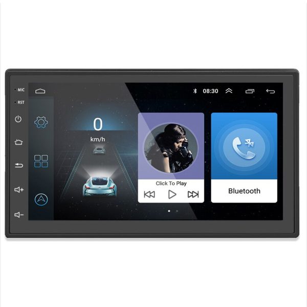 Universal Android 14 Touchscreen Head Unit with Wireless Apple CarPlay & Android Auto 2 Din 7 Inch